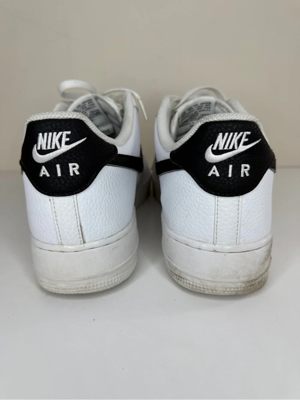 Nike Air Force 1 Low '07 White Black Sneakers CT2302-100 Men’s Size 47.5 US 13